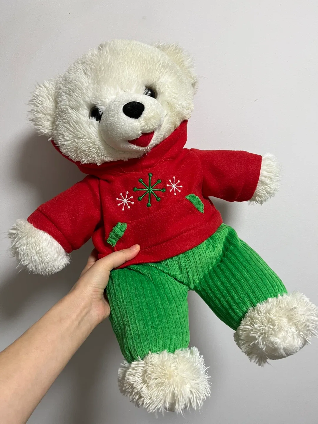 Snowflake Teddy Bear Boy 2015 Stuffed Animal Plush