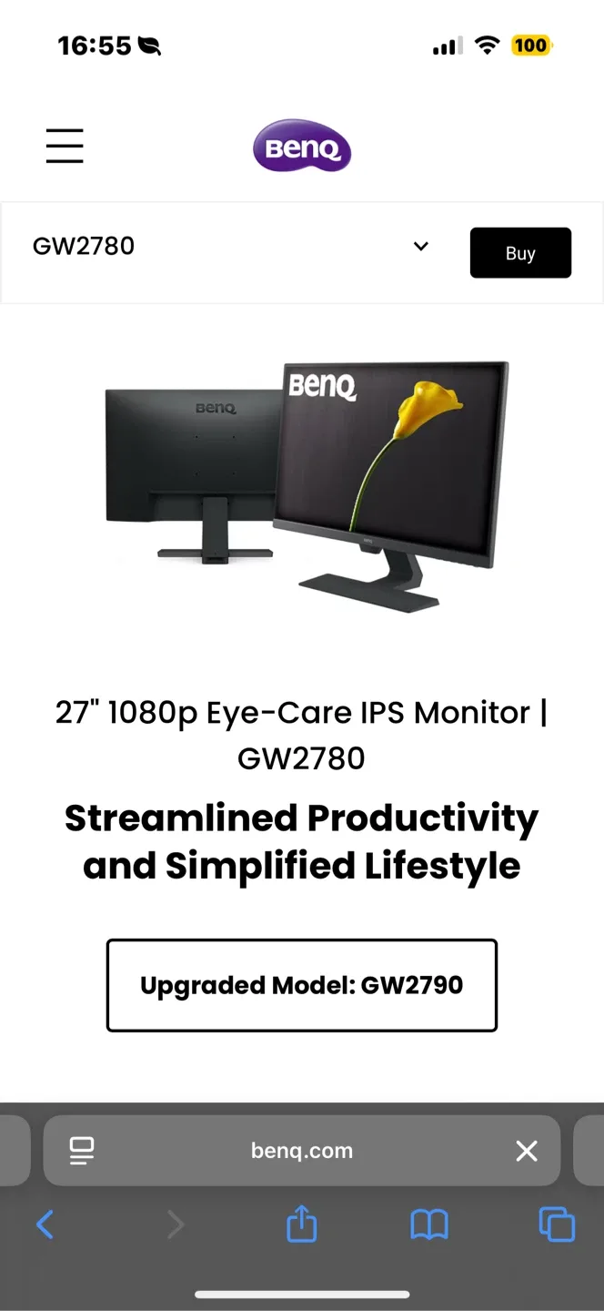 BenQ GW2780 27" 1080p Eye-Care IPS Monitor image indicator(2)