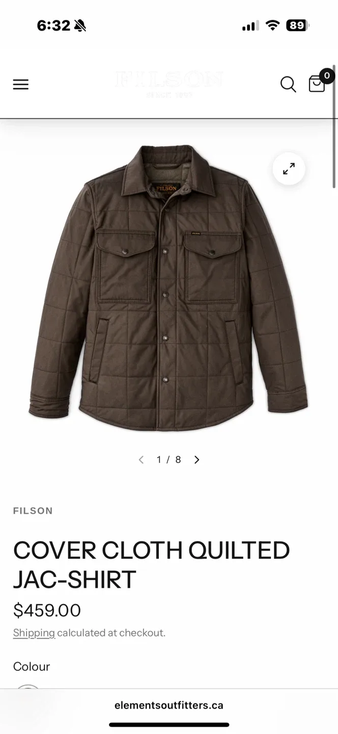 Filson Quilted Insulated Jacket sz L image indicator(6)