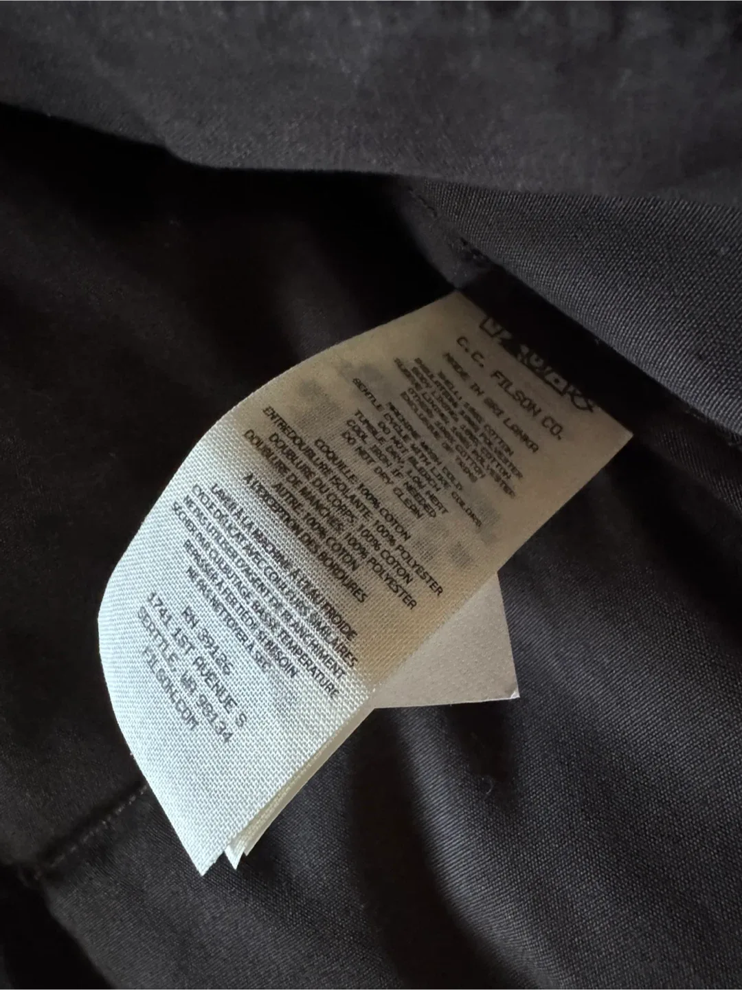 Filson Quilted Insulated Jacket sz L image indicator(4)