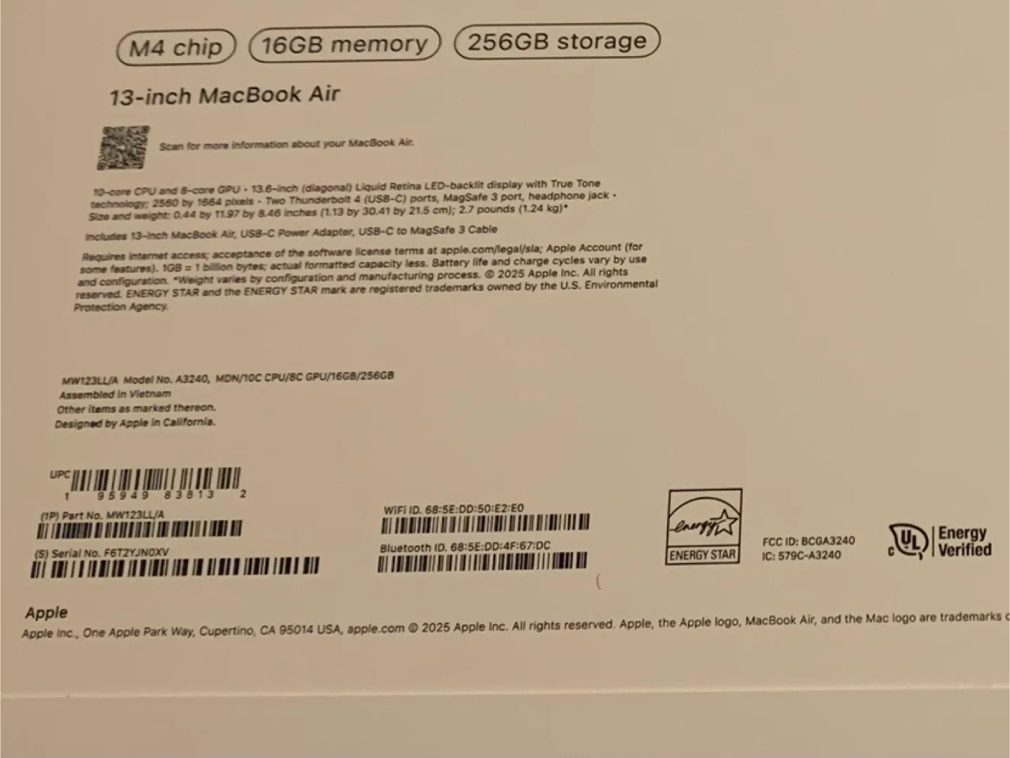 Apple Macbook Air 13-inch Sky Blue (M4, 16GB RAM, 256GB SSD) image indicator(2)