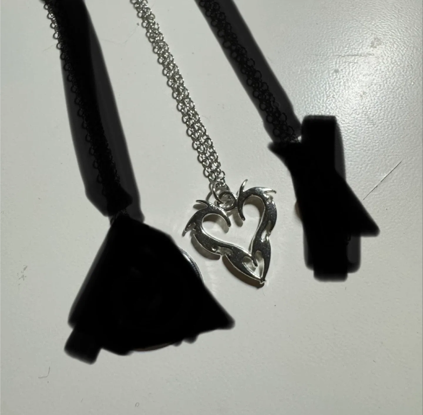 Silver Charm Necklaces - Only Heart Available