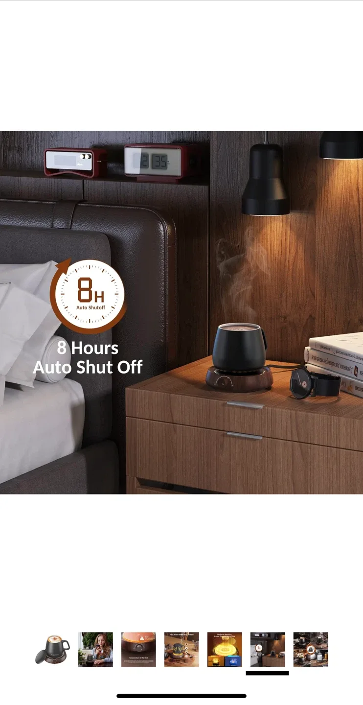 SWEETFULL Mug Warmer with Mug & Lid image indicator(2)