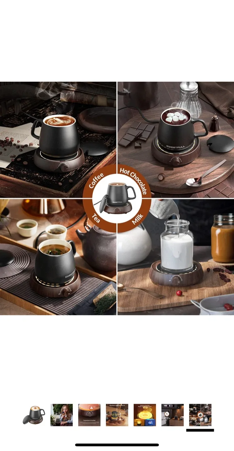 SWEETFULL Mug Warmer with Mug & Lid thumbnail