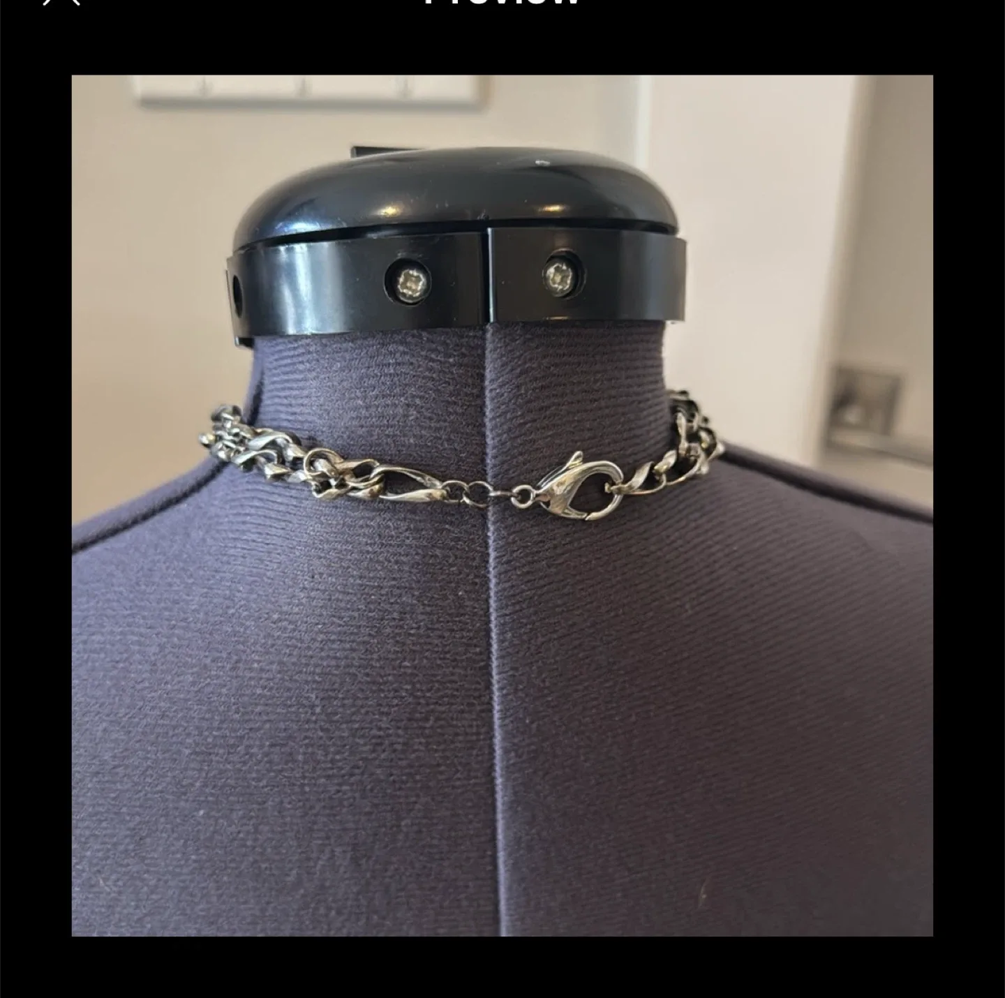 Double layered Silver Key Pendant Necklace image indicator(5)