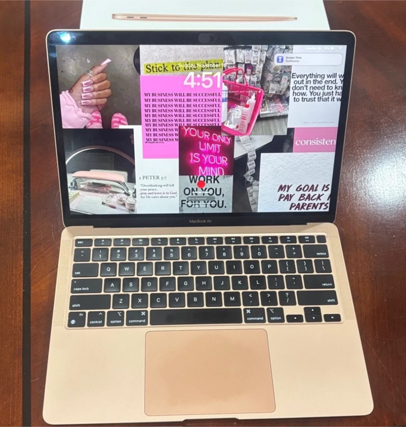 MacBook Air 13-inch Apple M1 256GB rose gold image indicator(7)
