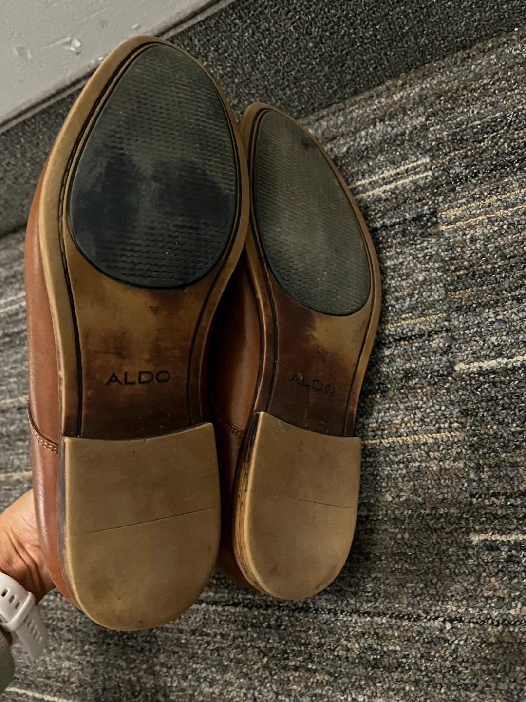 Aldo Brown Leather Boots Size 9.5 image indicator(4)