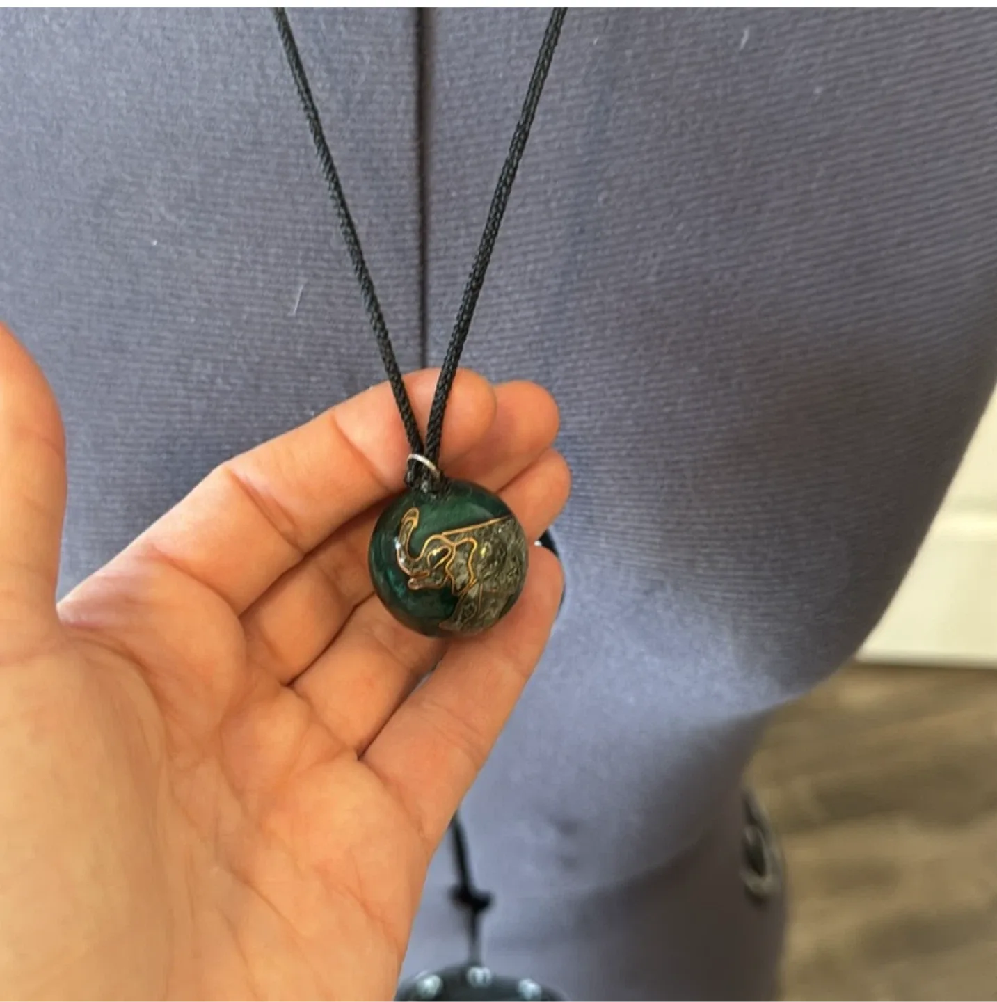 Elephant 🐘 harmony ball pendant necklace & Decorative Box image indicator(2)