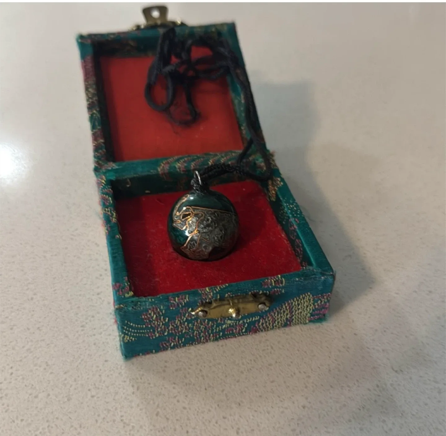 Elephant 🐘 harmony ball pendant necklace & Decorative Box image indicator(6)