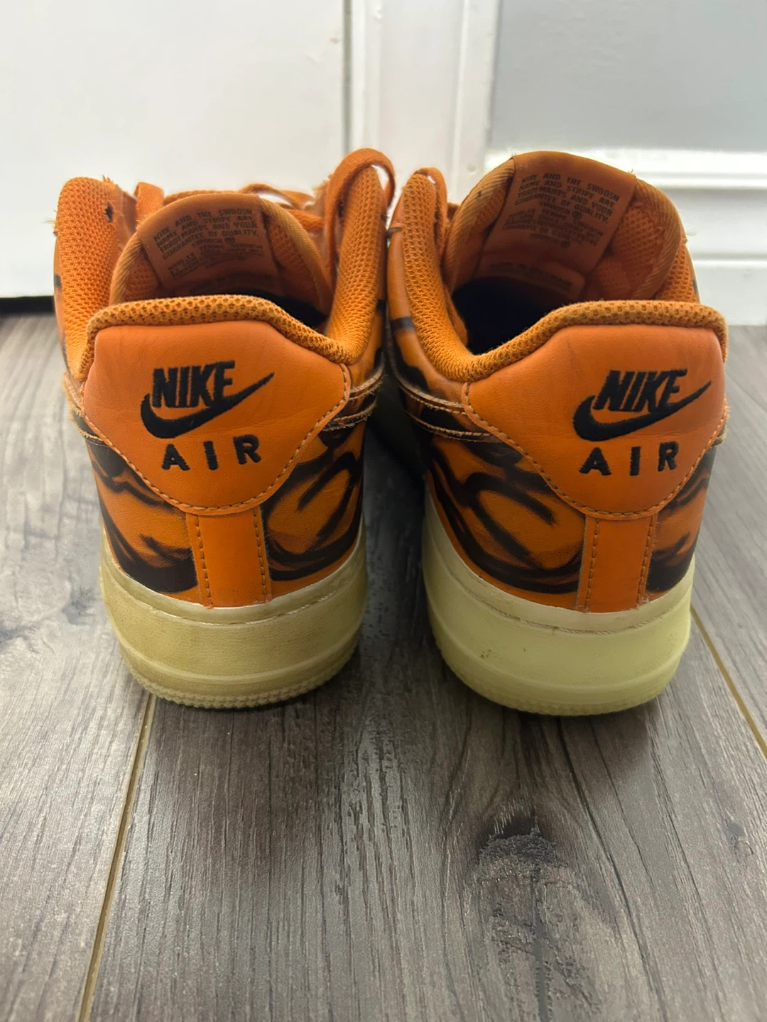 Boys Air Force 1 Orange Skeleton - photo 4