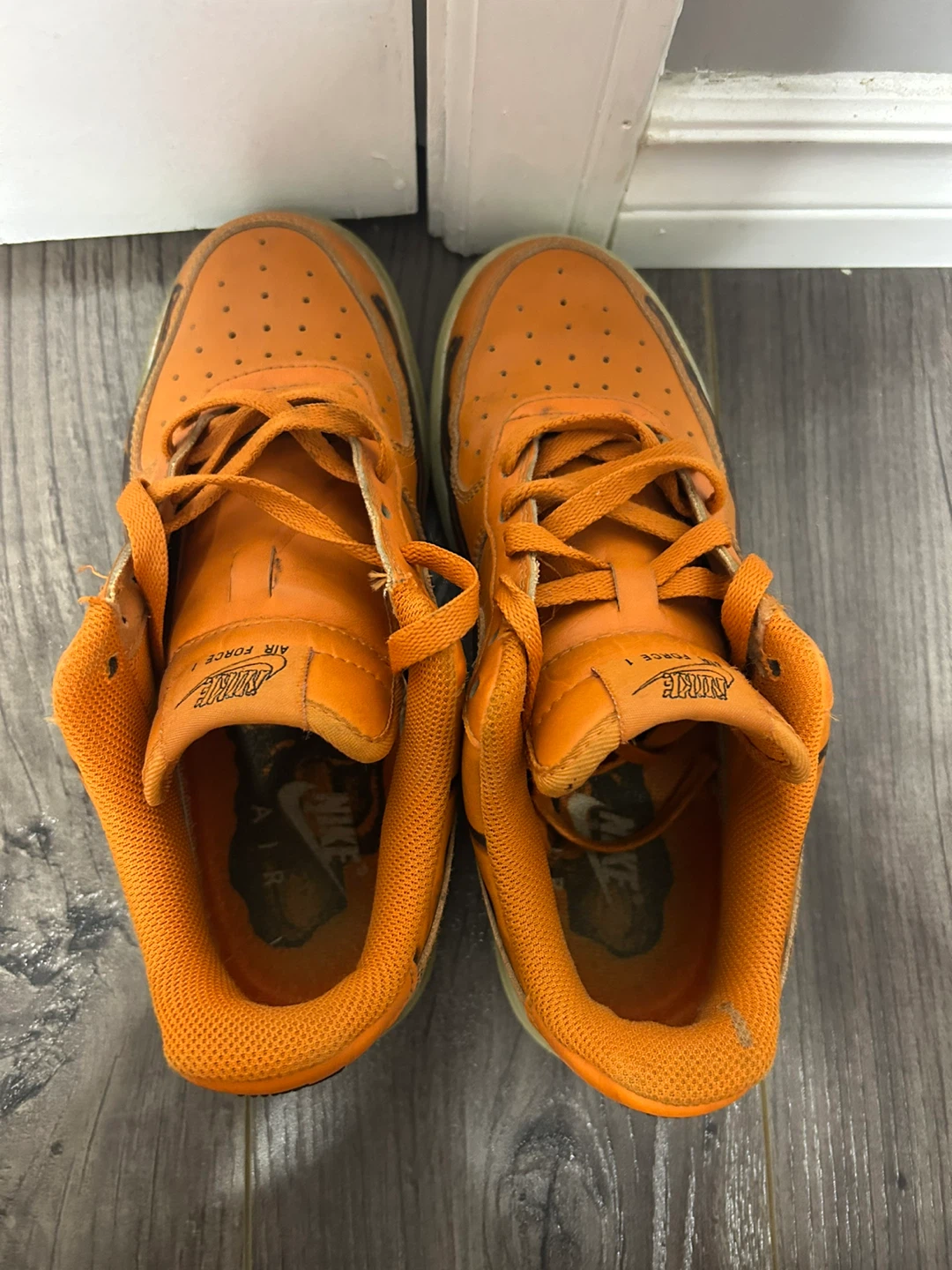 Boys Air Force 1 Orange Skeleton - photo 5