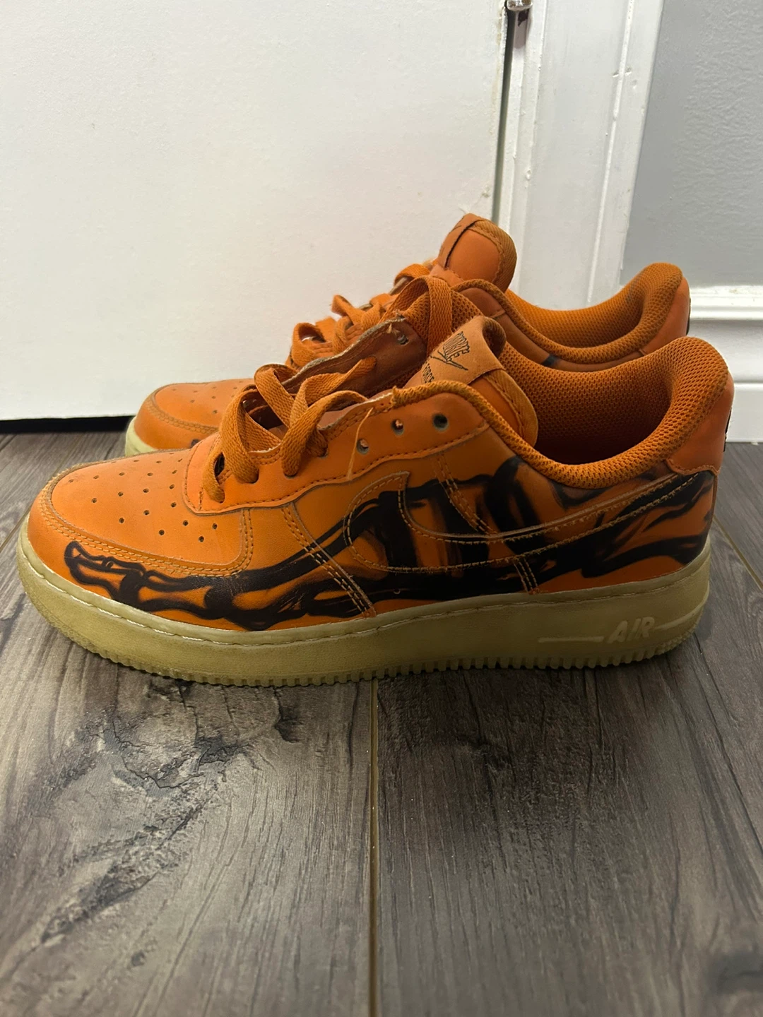Boys Air Force 1 Orange Skeleton - photo 3