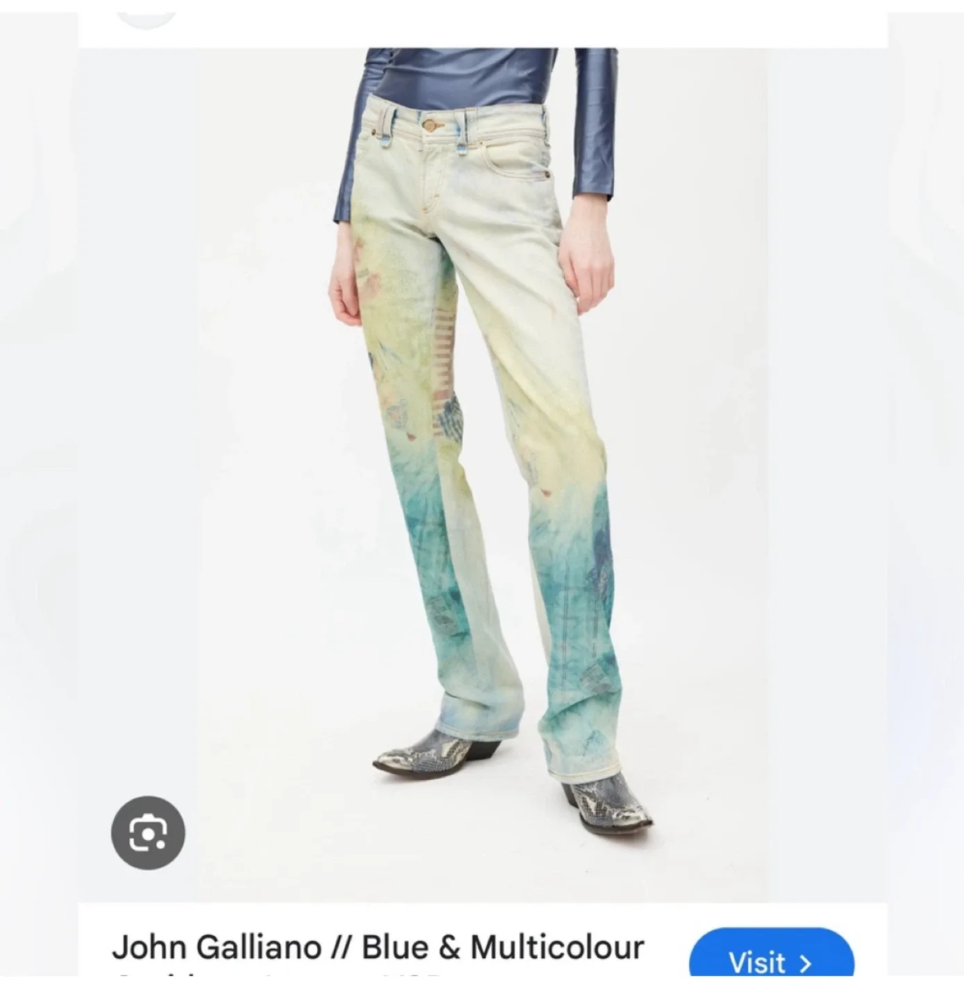 Vintage galliano Multicolor Jeans - size 27 image indicator(2)