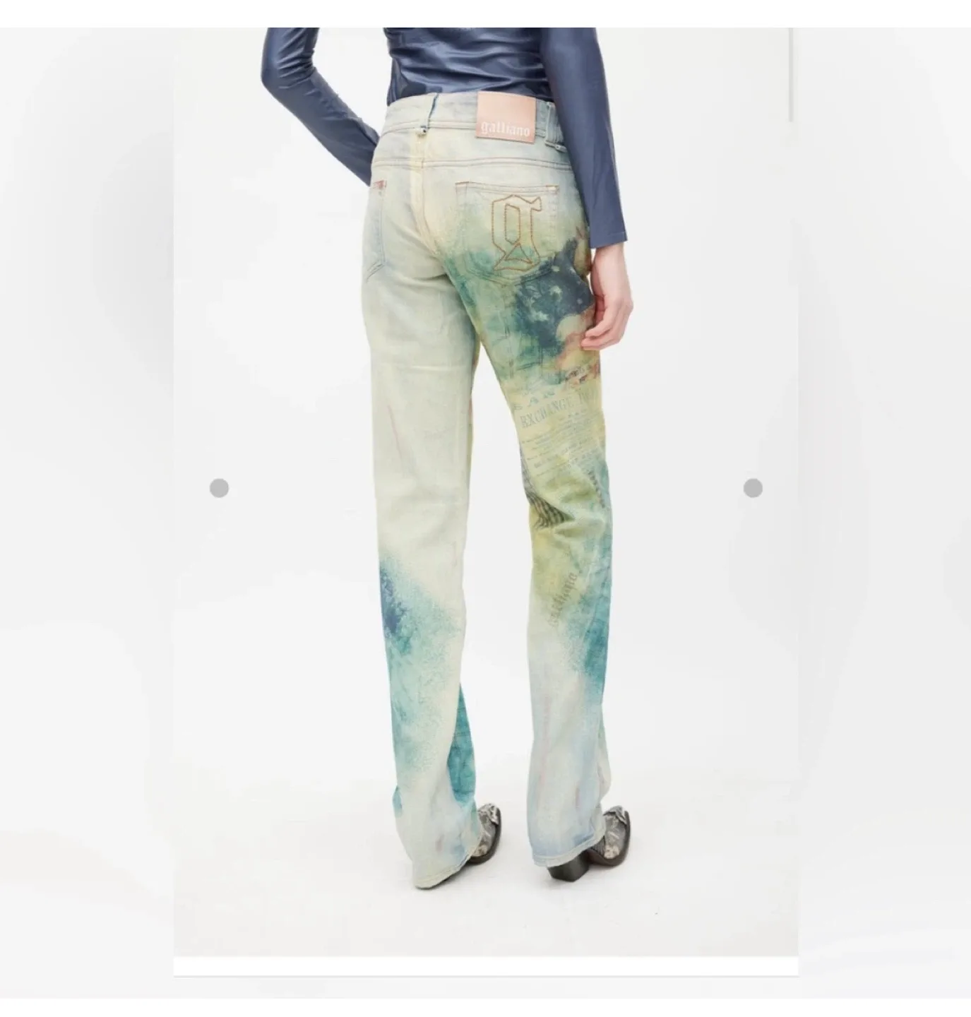 Vintage galliano Multicolor Jeans - size 27 image indicator(3)