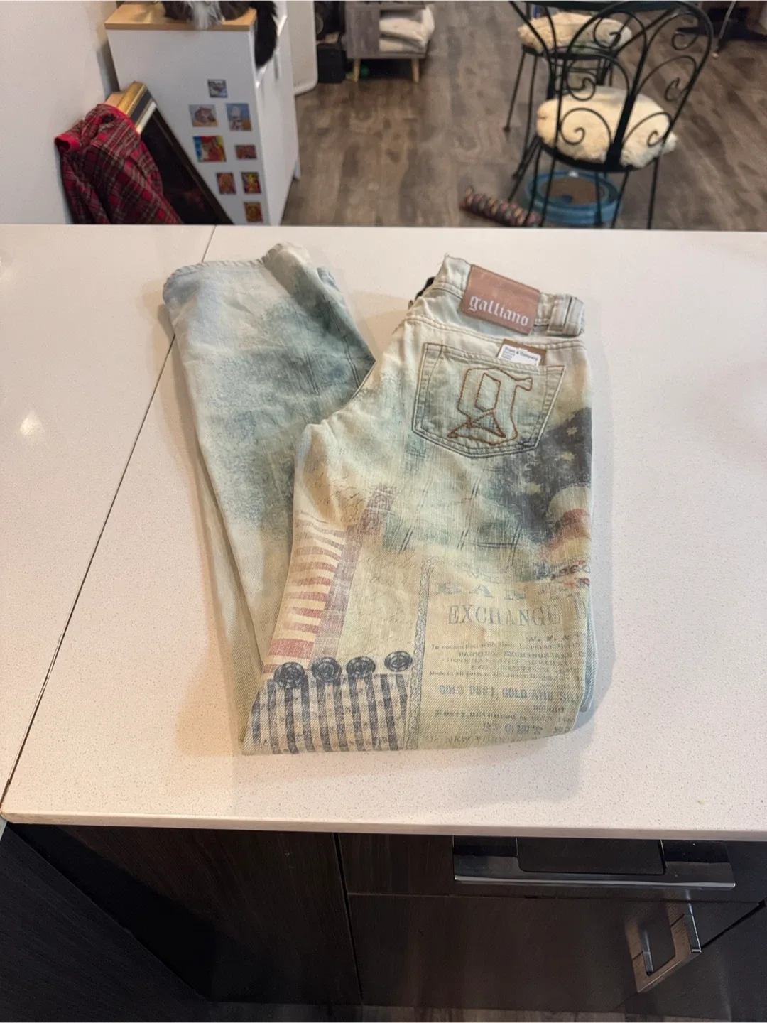 Vintage galliano Multicolor Jeans - size 27 image indicator(8)