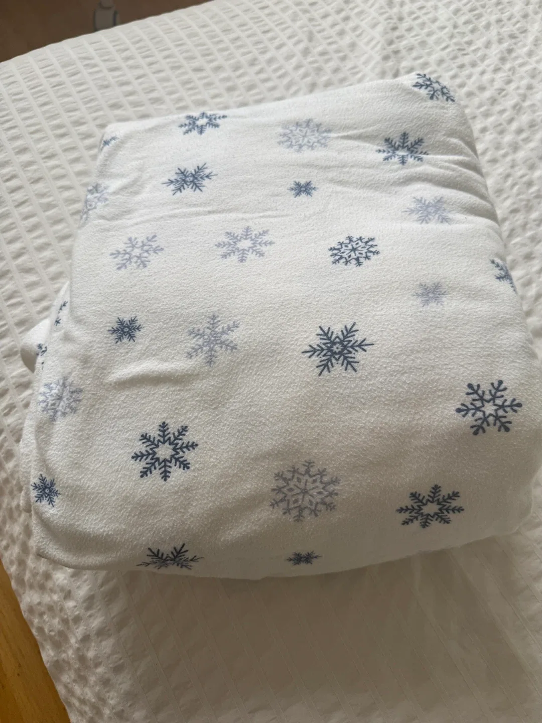 IKEA Full/Queen Duvet Cover Snowflake Pattern thumbnail