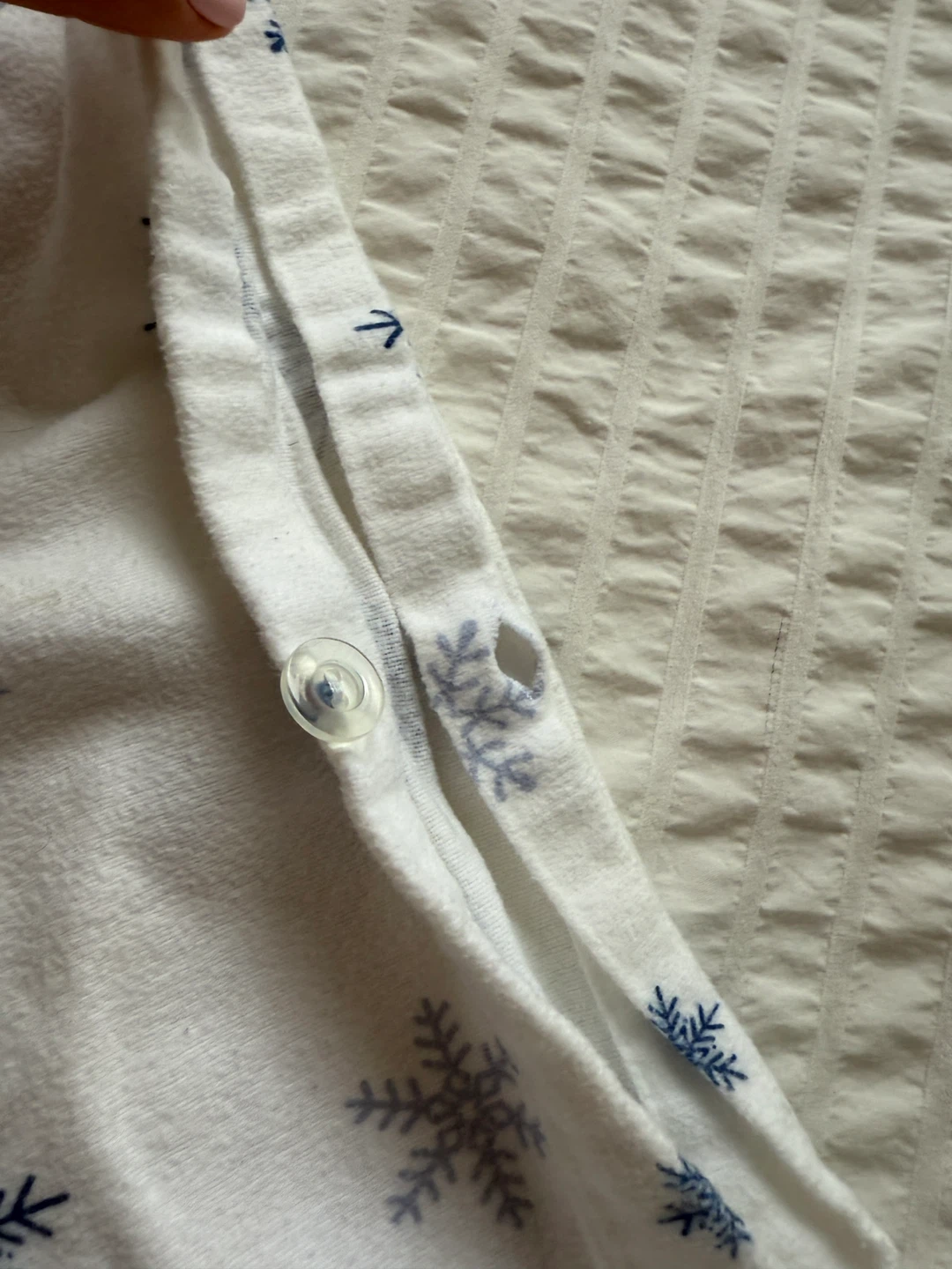 IKEA Full/Queen Duvet Cover Snowflake Pattern - photo 2