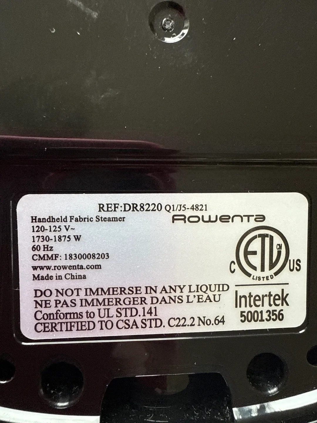 Rowenta X-Cel Steam Force Handheld Fabric Steamer thumbnail