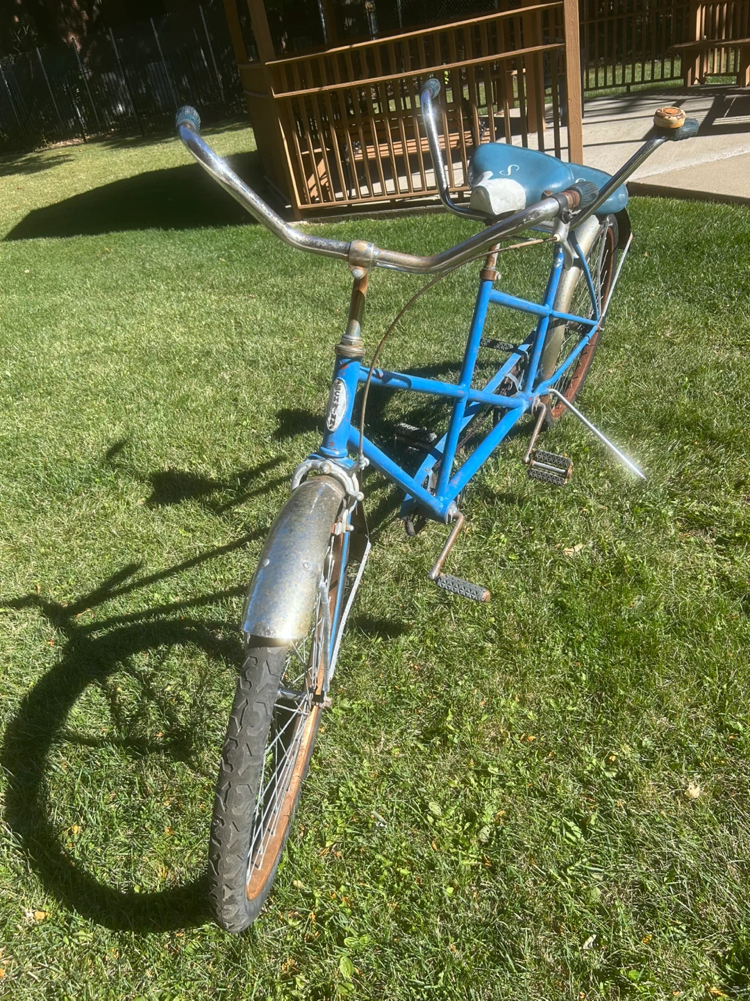 Vintage Schwinn Twinn Tandem Bicycle - Blue - photo 4