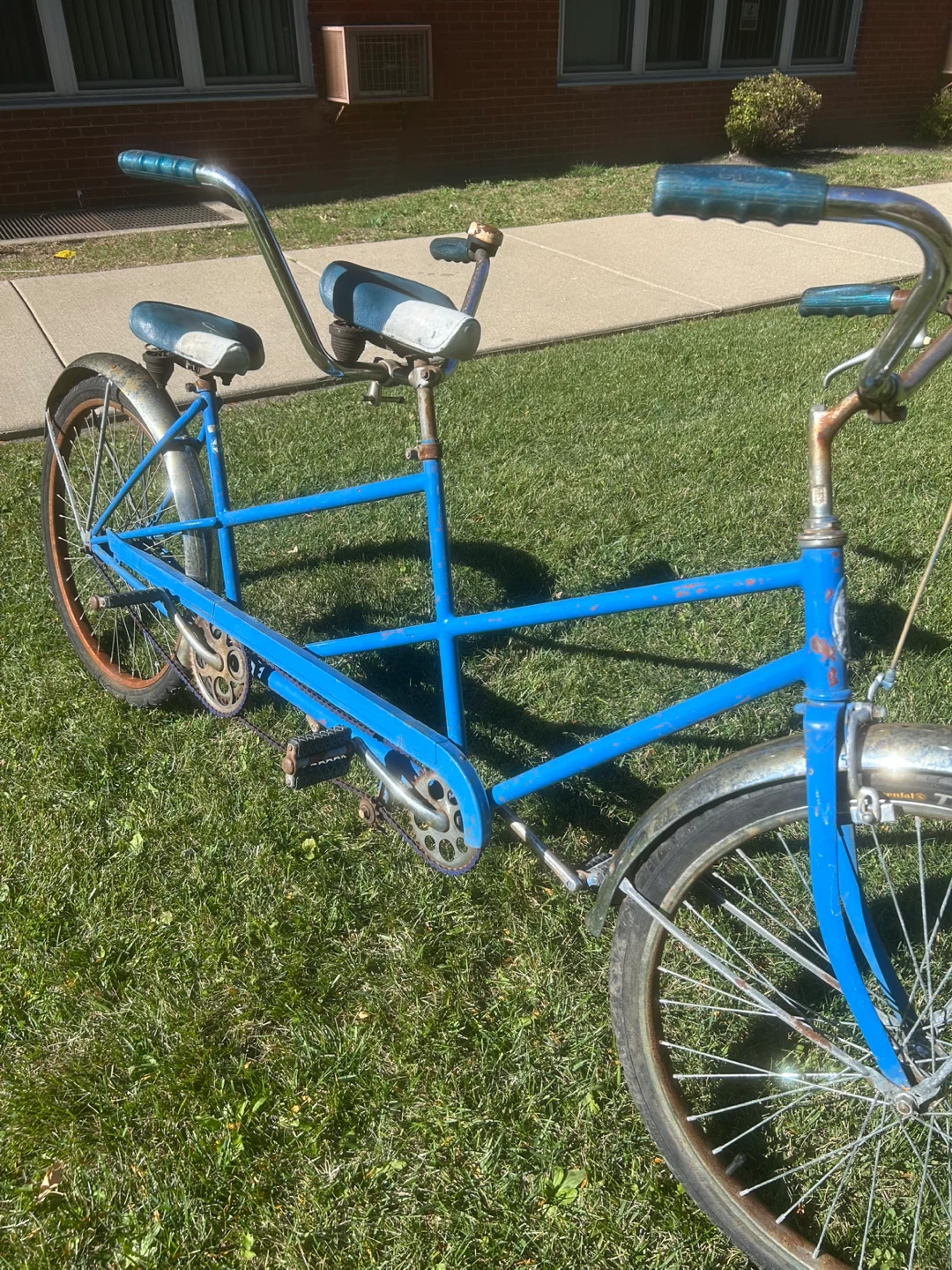 Vintage Schwinn Twinn Tandem Bicycle - Blue - photo 2
