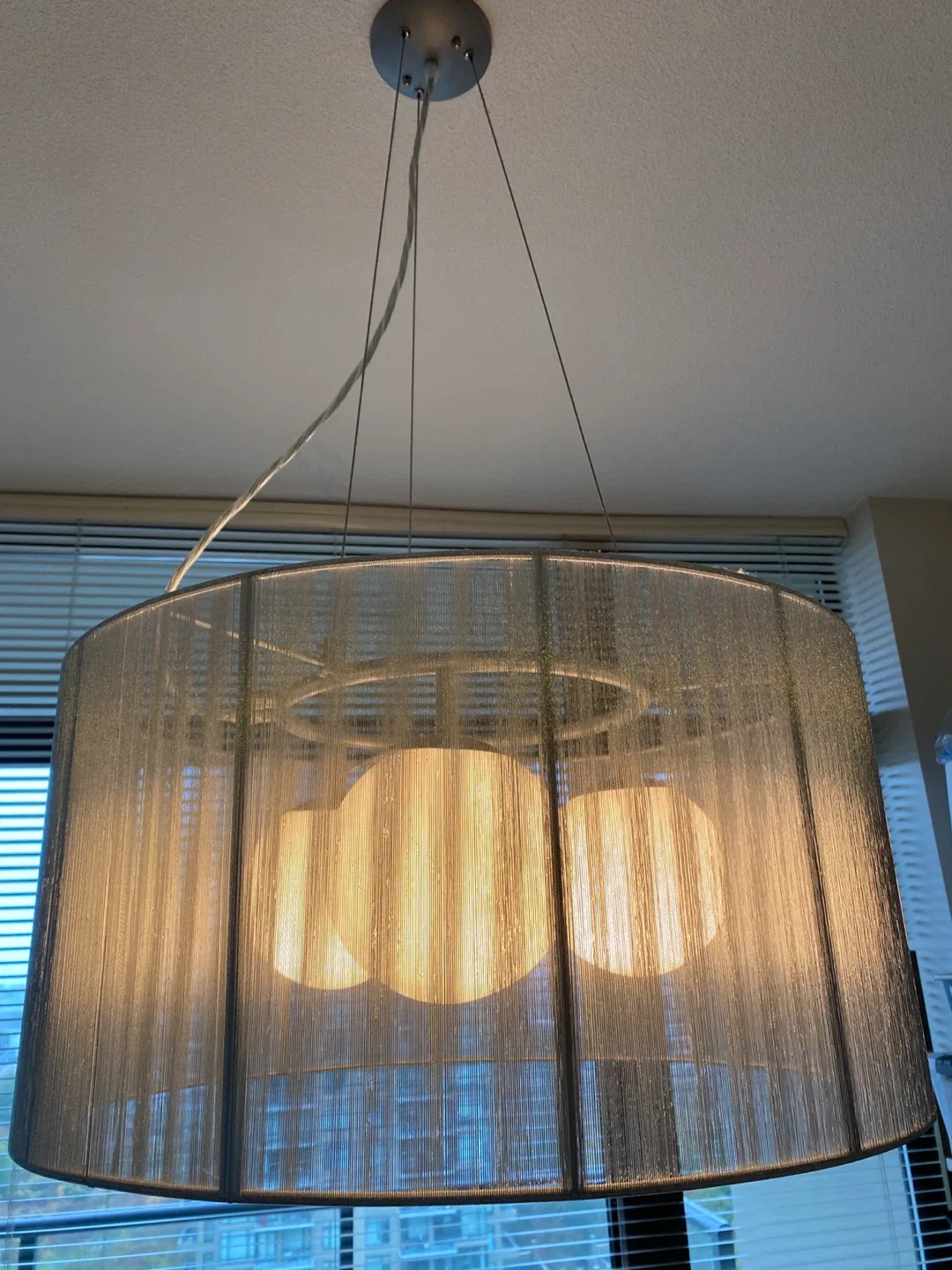 EQ3 Hanging Drum Shade Chandelier image indicator(3)