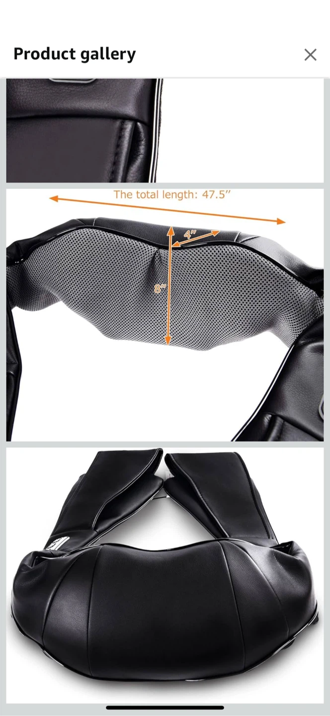 Shiatsu Neck & Back Massager with Heat