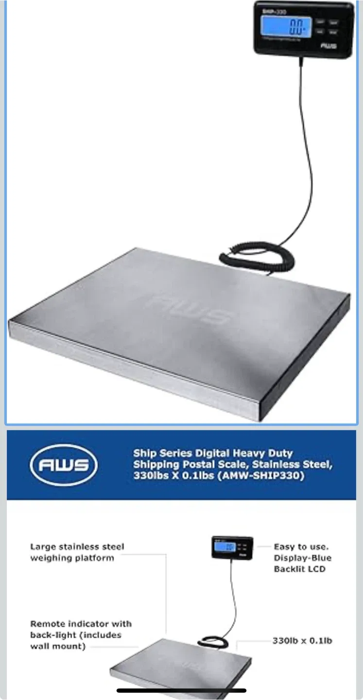 AWS AMW-SHIP330 Digital Postal Scale image indicator(3)