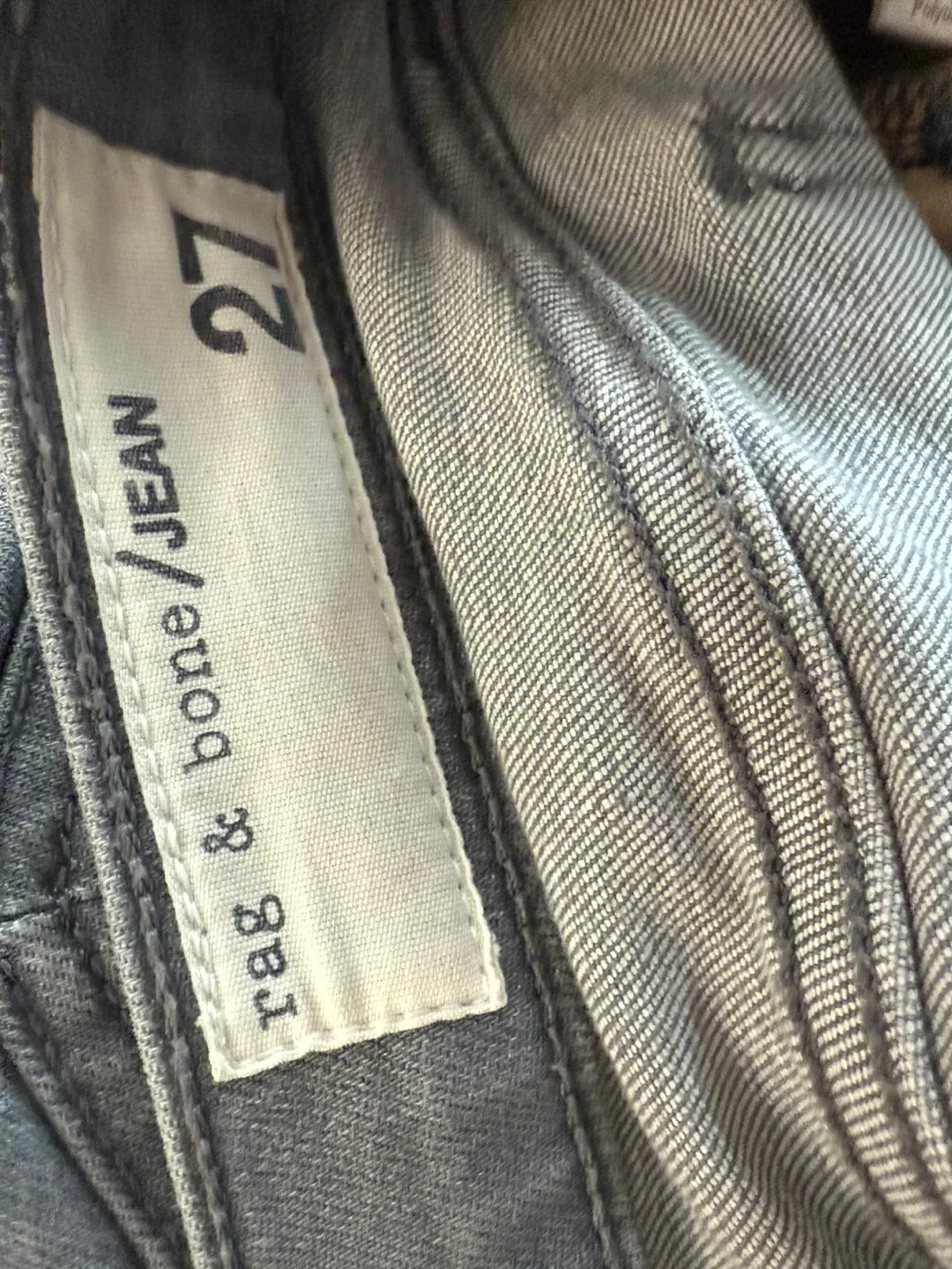 Rag & Bone Gray Denim Jeans image indicator(6)