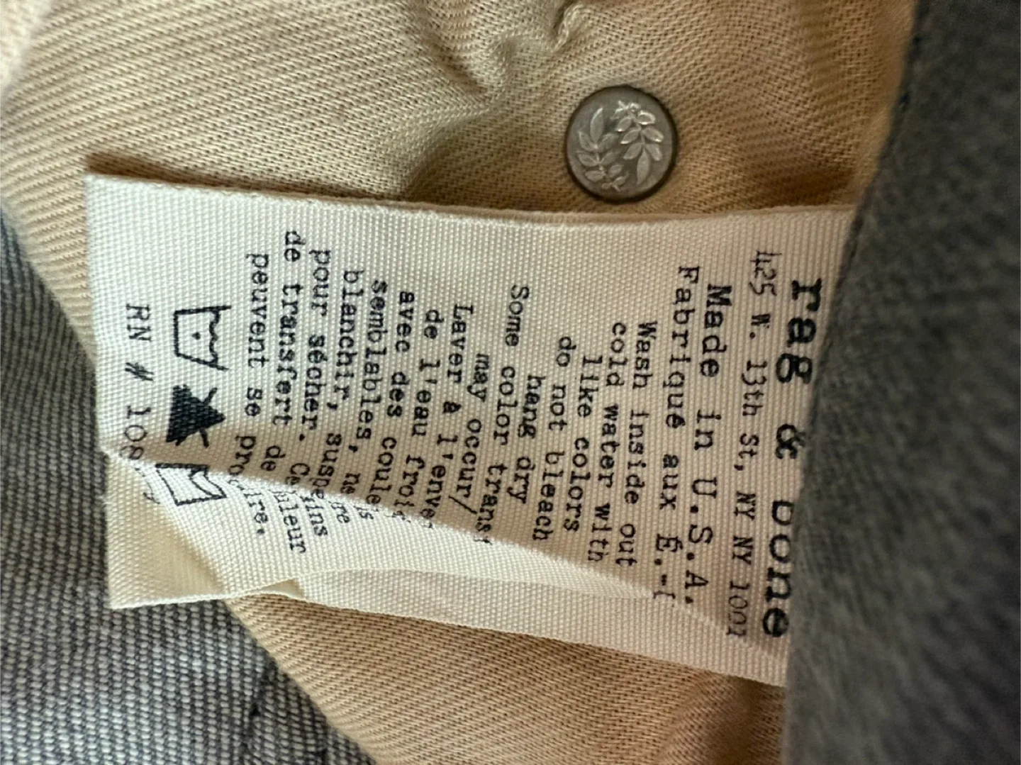 Rag & Bone Gray Denim Jeans image indicator(9)