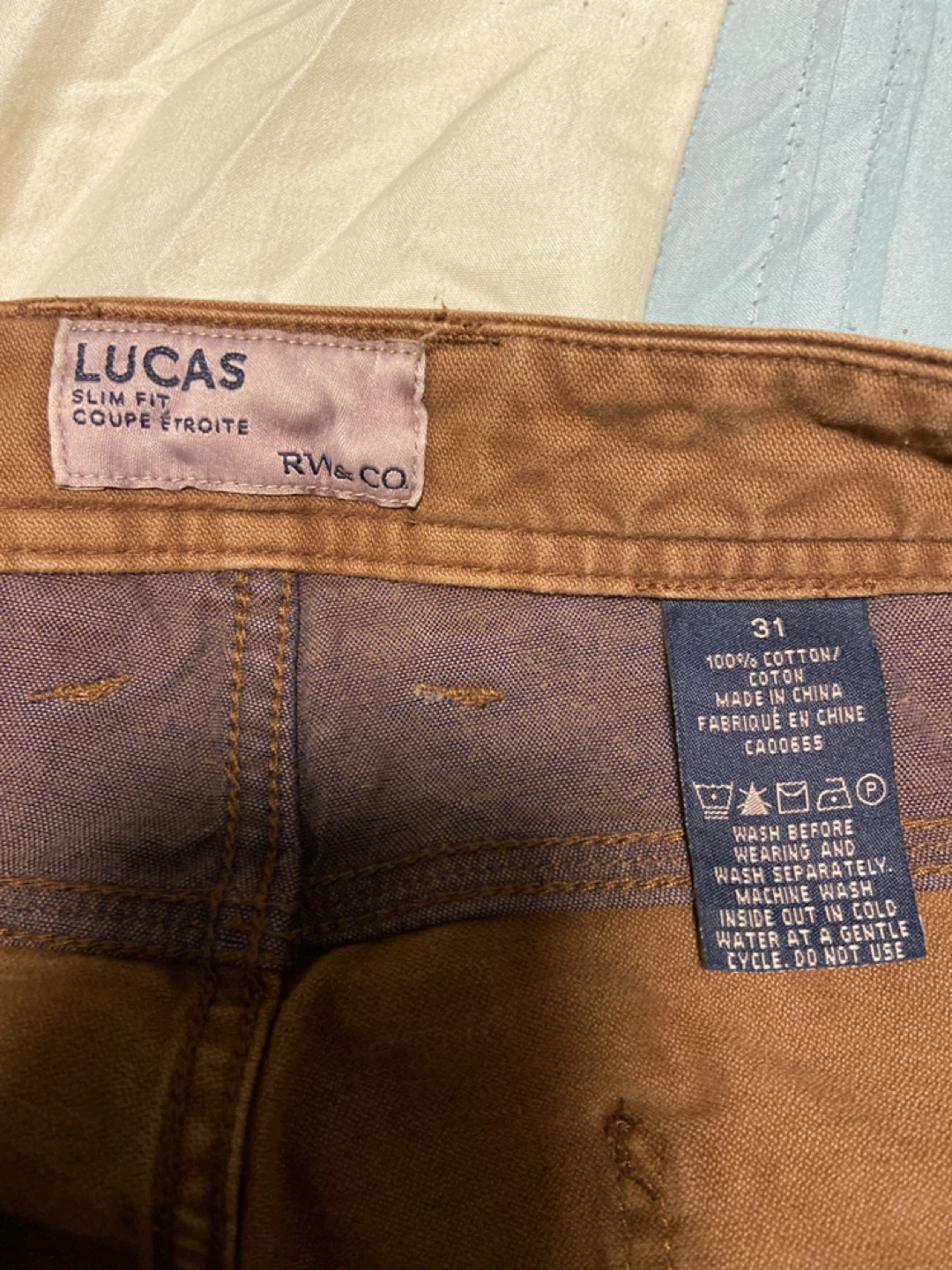 Lucas RW&CO Slim Fit Jeans, Size 31 - photo 3