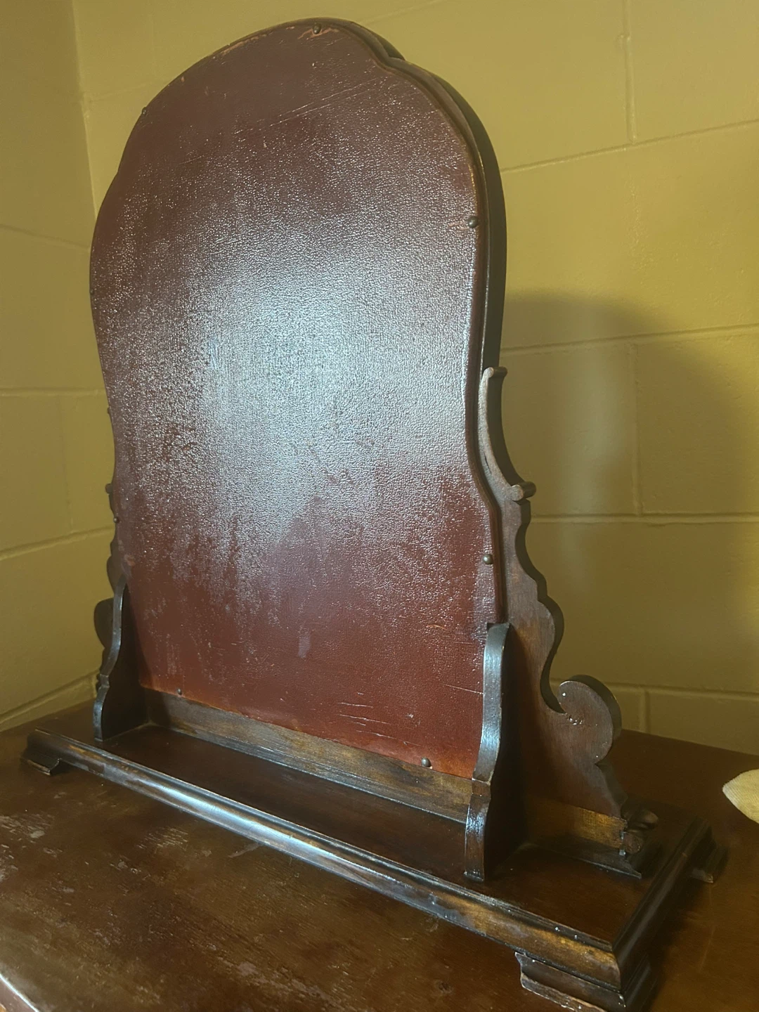 Antique Vanity Mirror - Dark Wood - photo 4