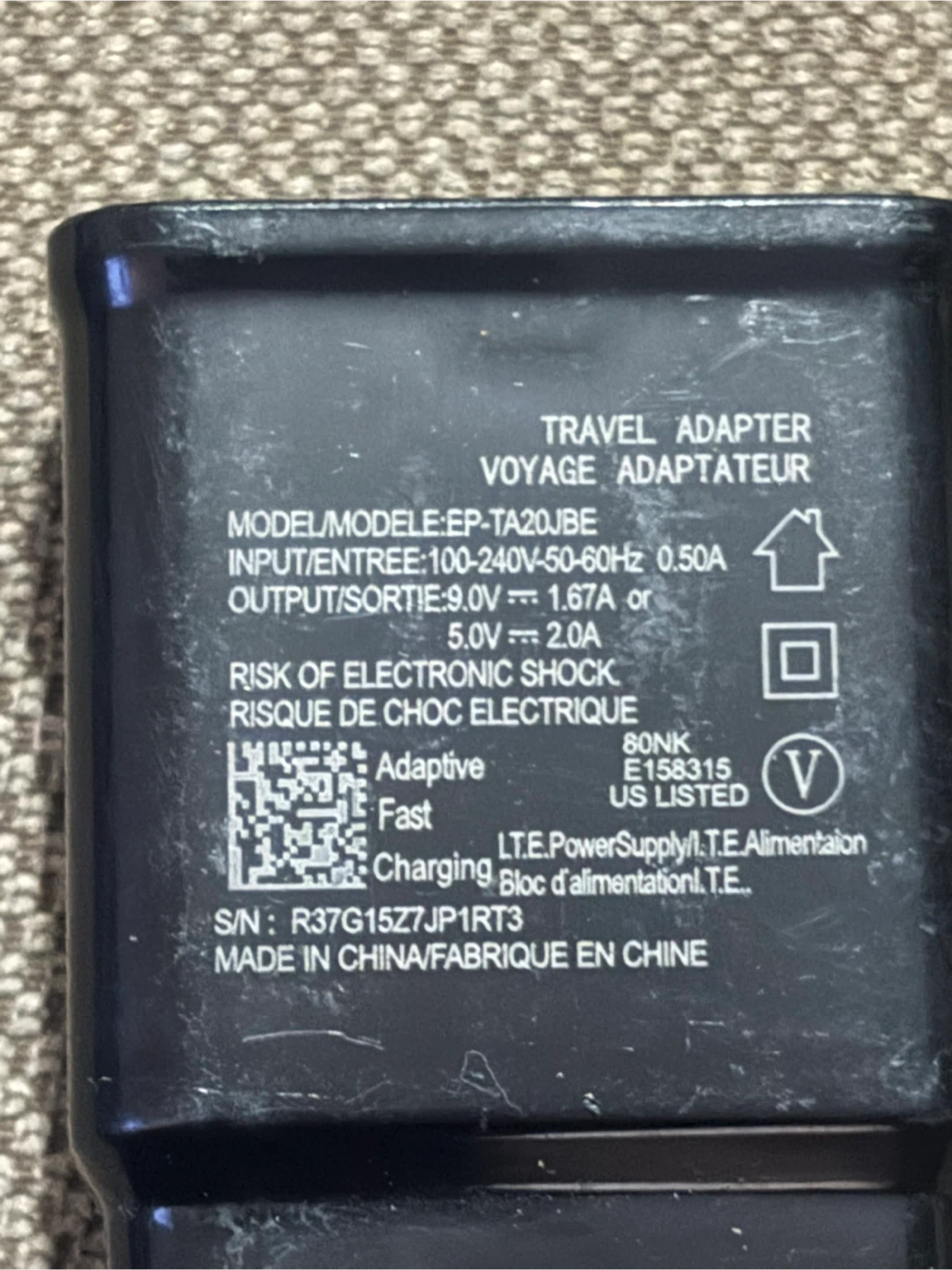 Samsung Adaptive Fast Charging Travel Adapter