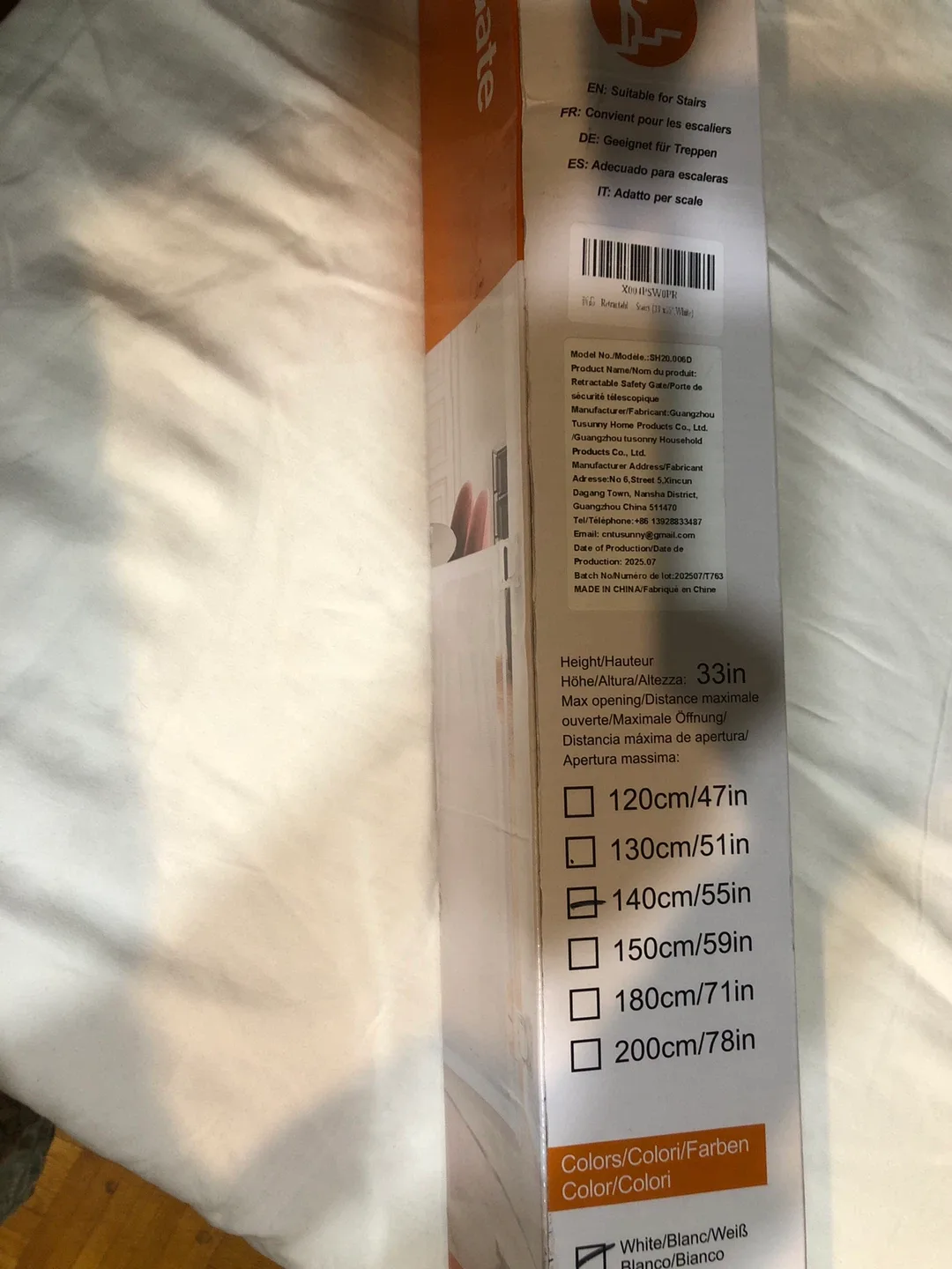 Retractable Safety Gate - Brand New in Box! image indicator(7)