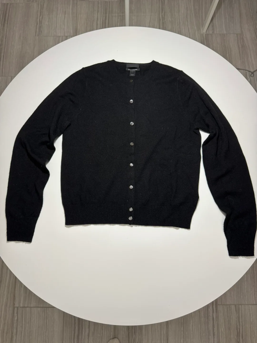 J.Crew Black Italian Cashmere Cardigan - Size L