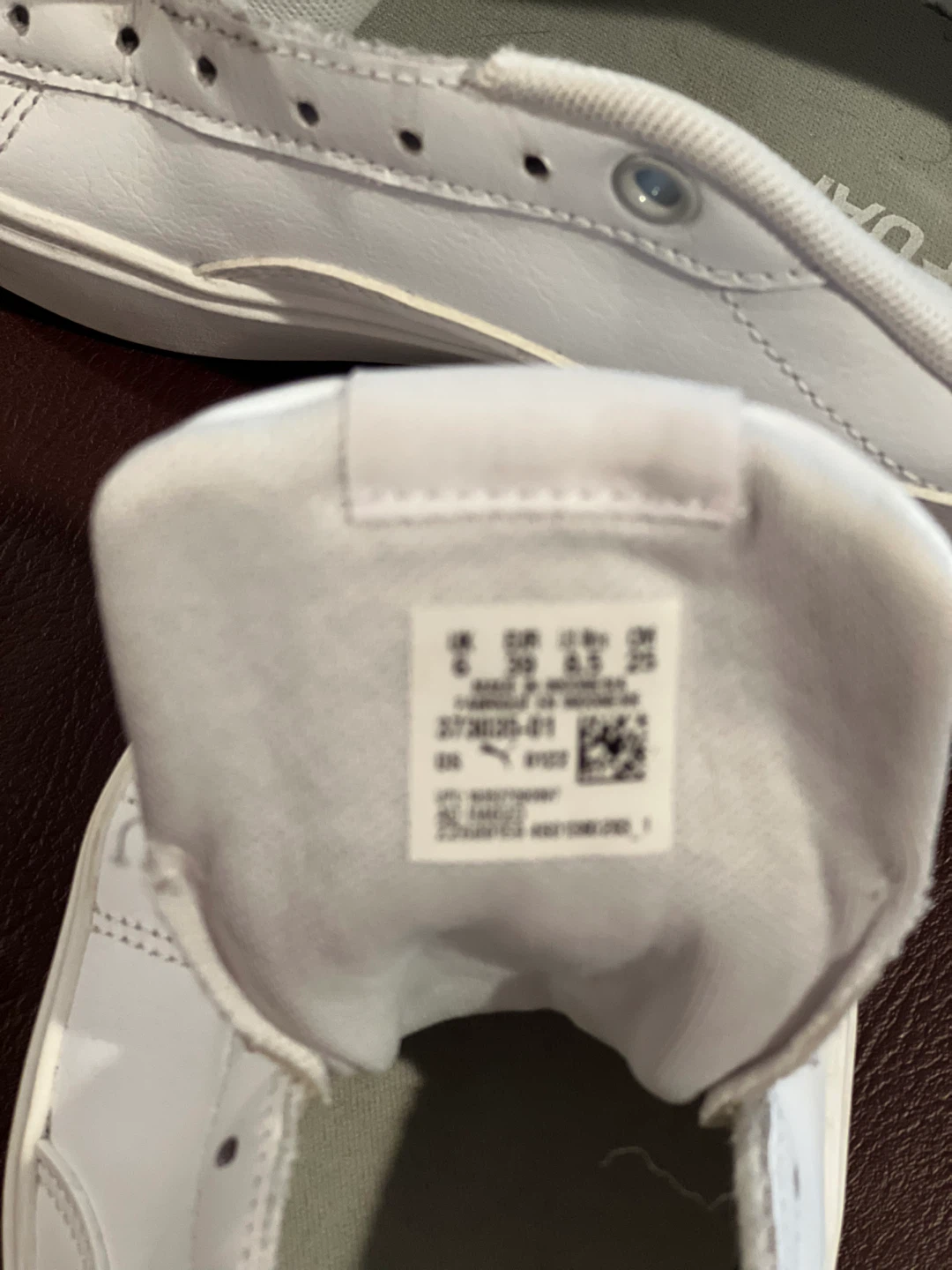 Puma White Leather Sneakers Size 8.5 - photo 5