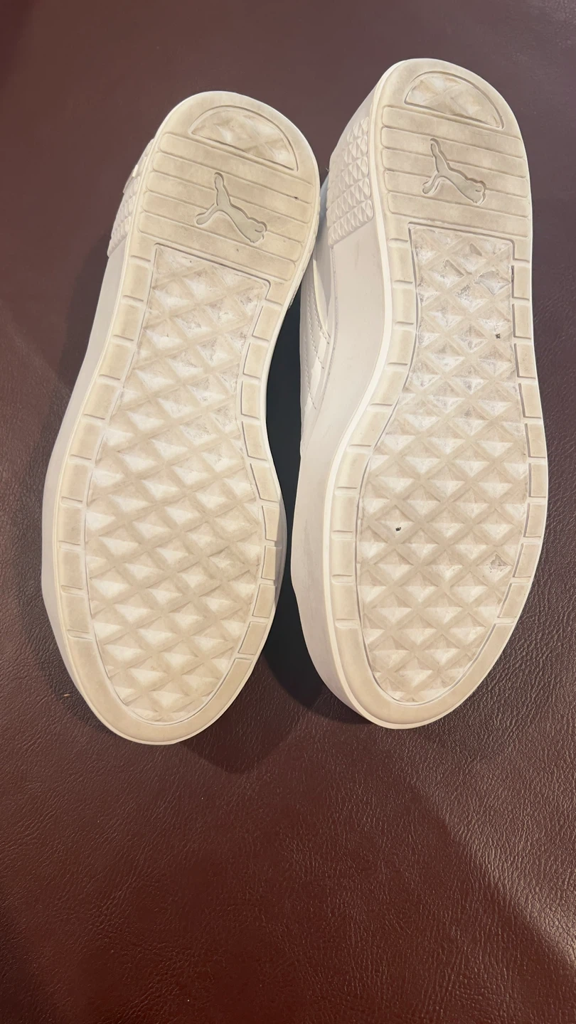 Puma White Leather Sneakers Size 8.5 - photo 4
