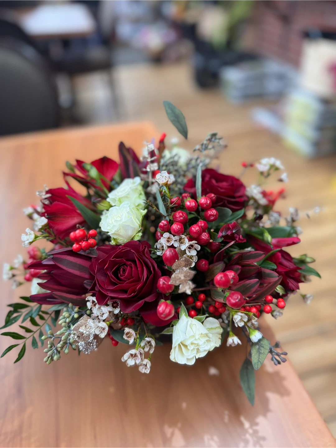 Christmas arrangements custom made Flower Arrangement