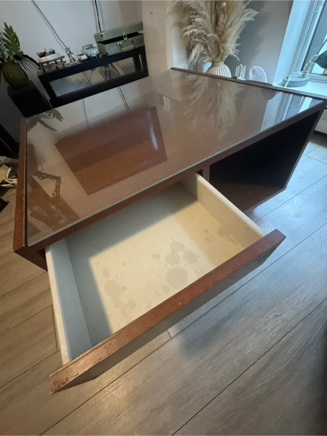 Wooden Coffee Table with Storage image indicator(3)