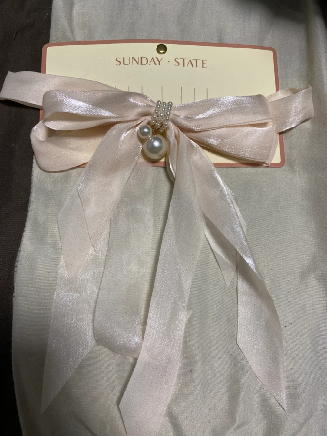 Sunday State Hair Clip - Beige