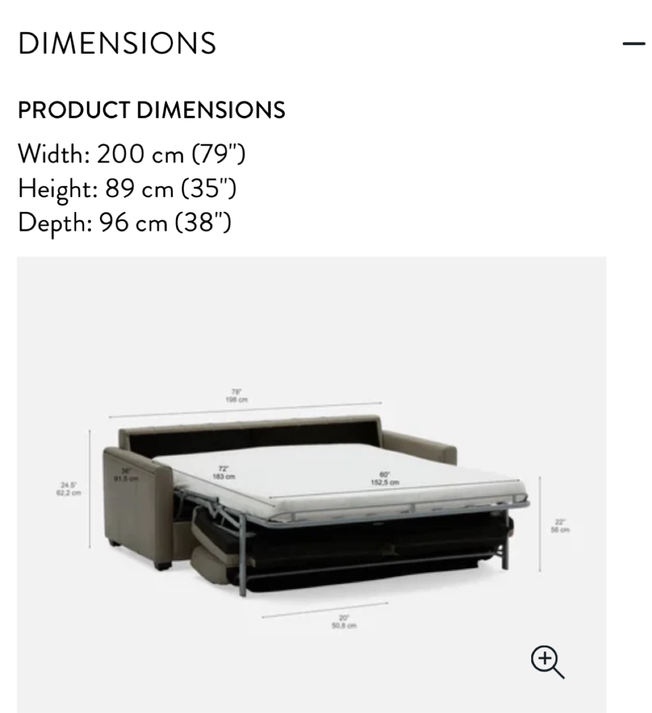 100% Leather Sofa Bed Grey (Please Read Description) - photo 4
