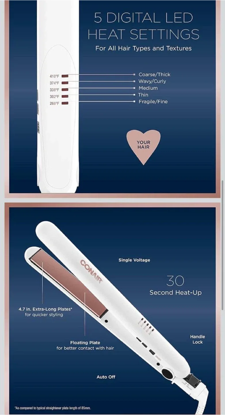 Hair Styling Tool Set — Curling Iron, Straightener & Heat Mat image indicator(5)