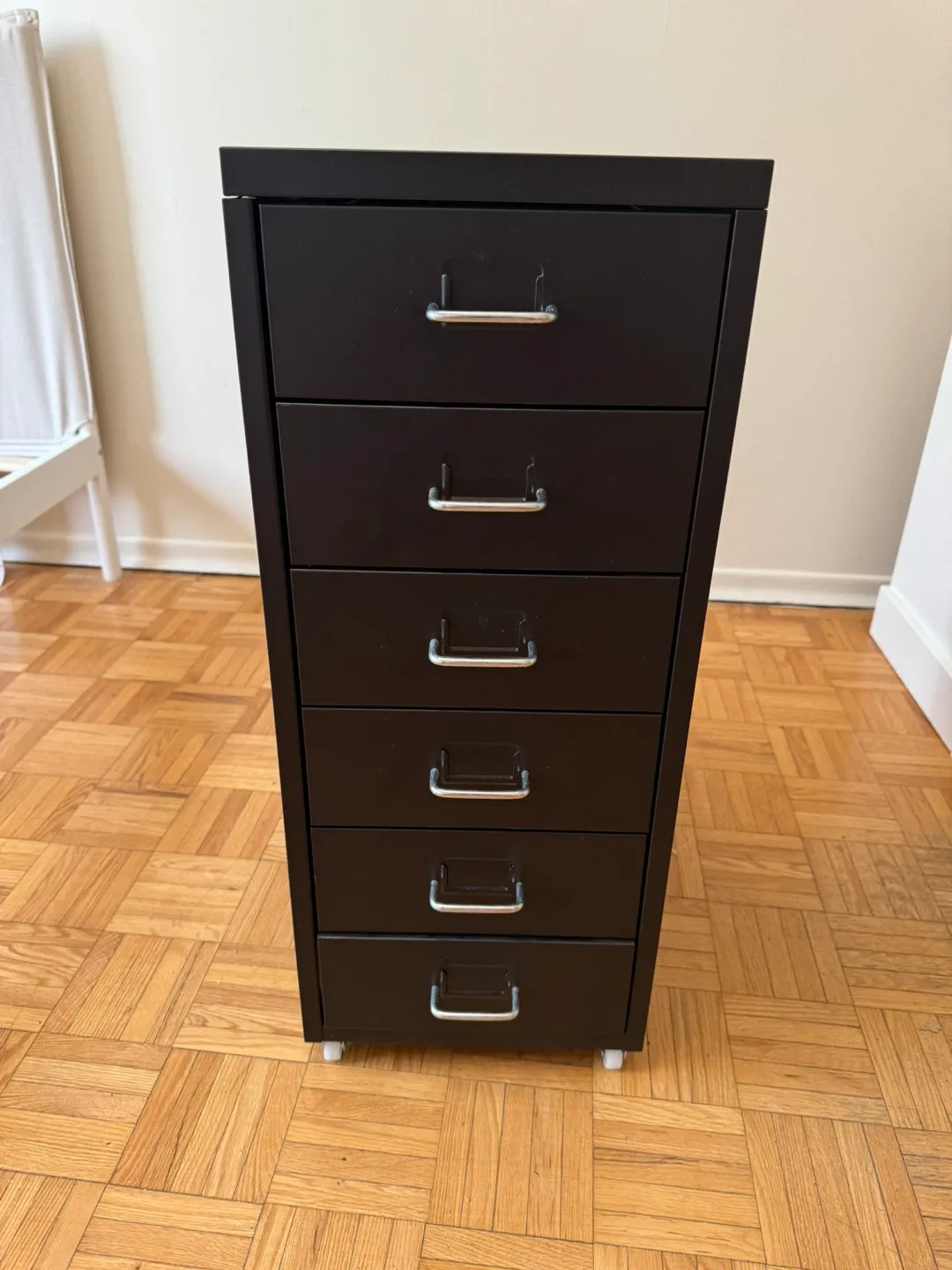 IKEA HELMER Black Drawer Unit on Casters image indicator(2)