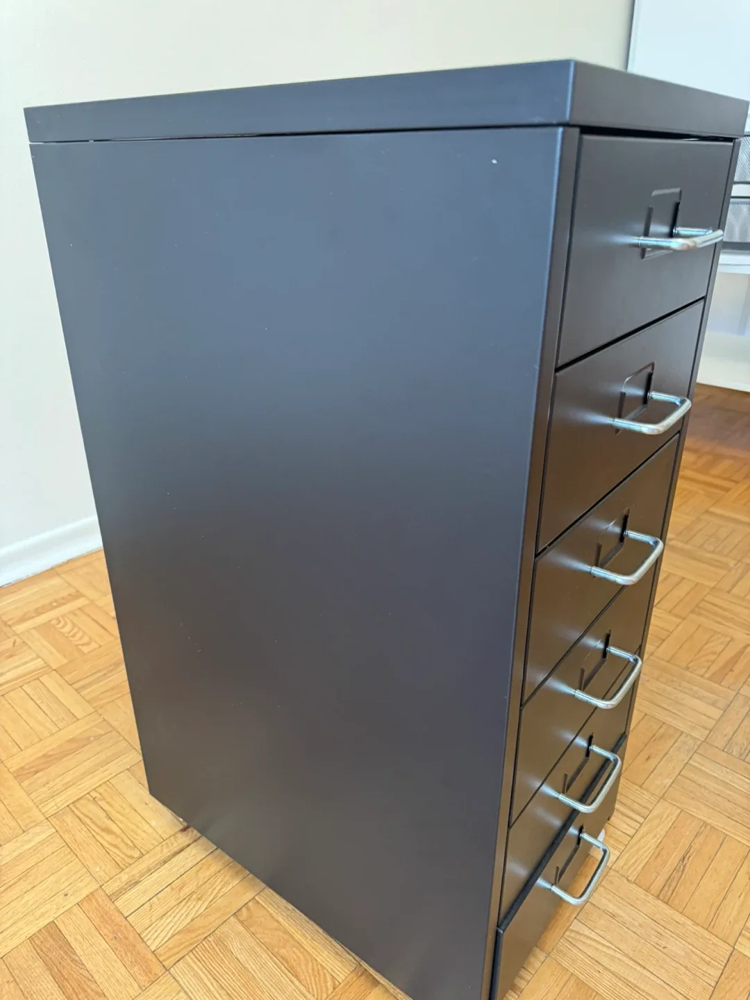 IKEA HELMER Black Drawer Unit on Casters image indicator(3)