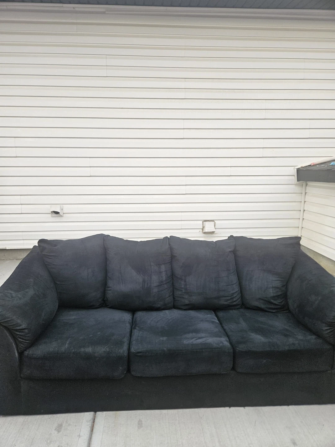 Black Sofa and Loveseat Set