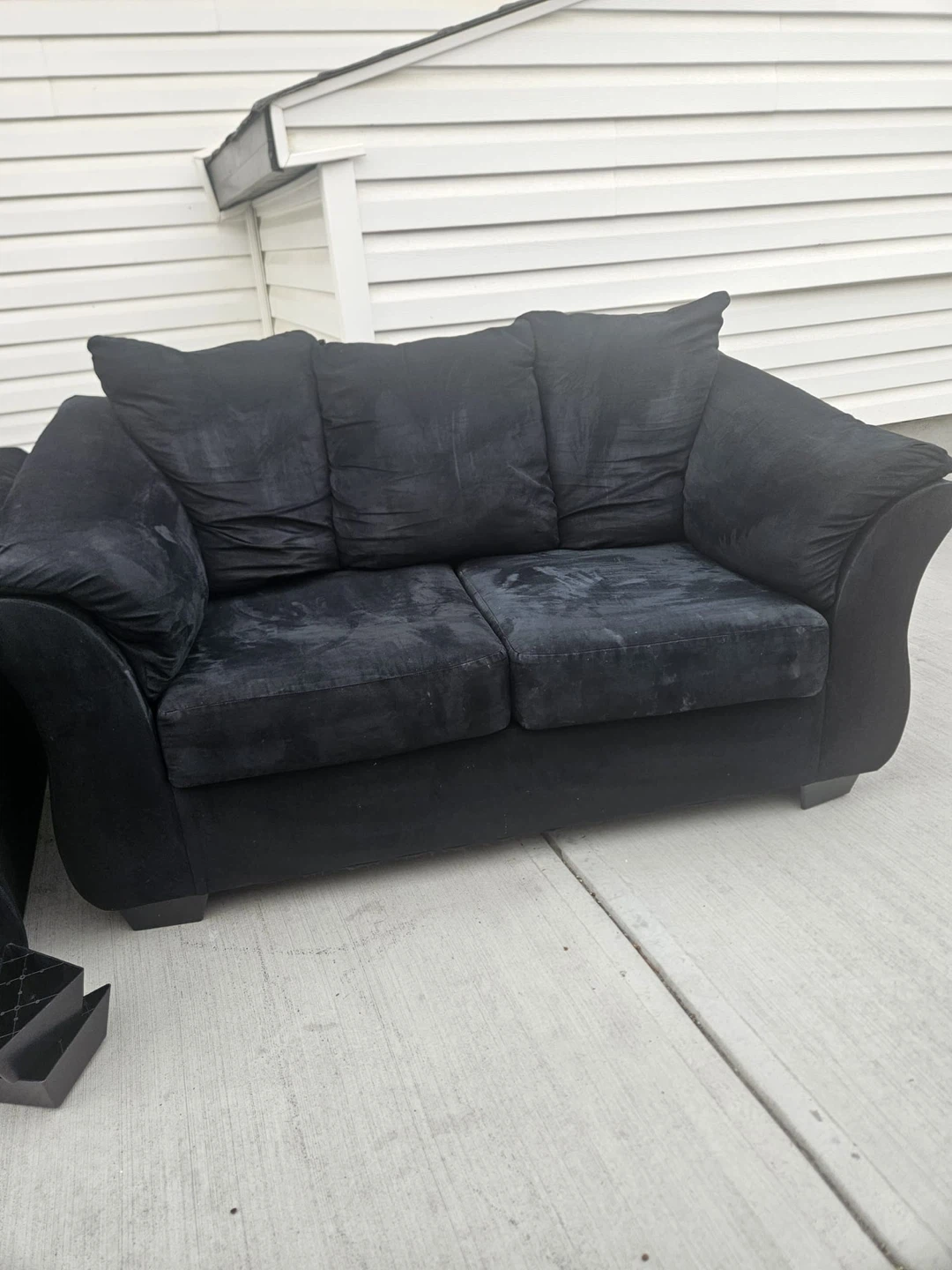 Black Sofa and Loveseat Set - photo 2