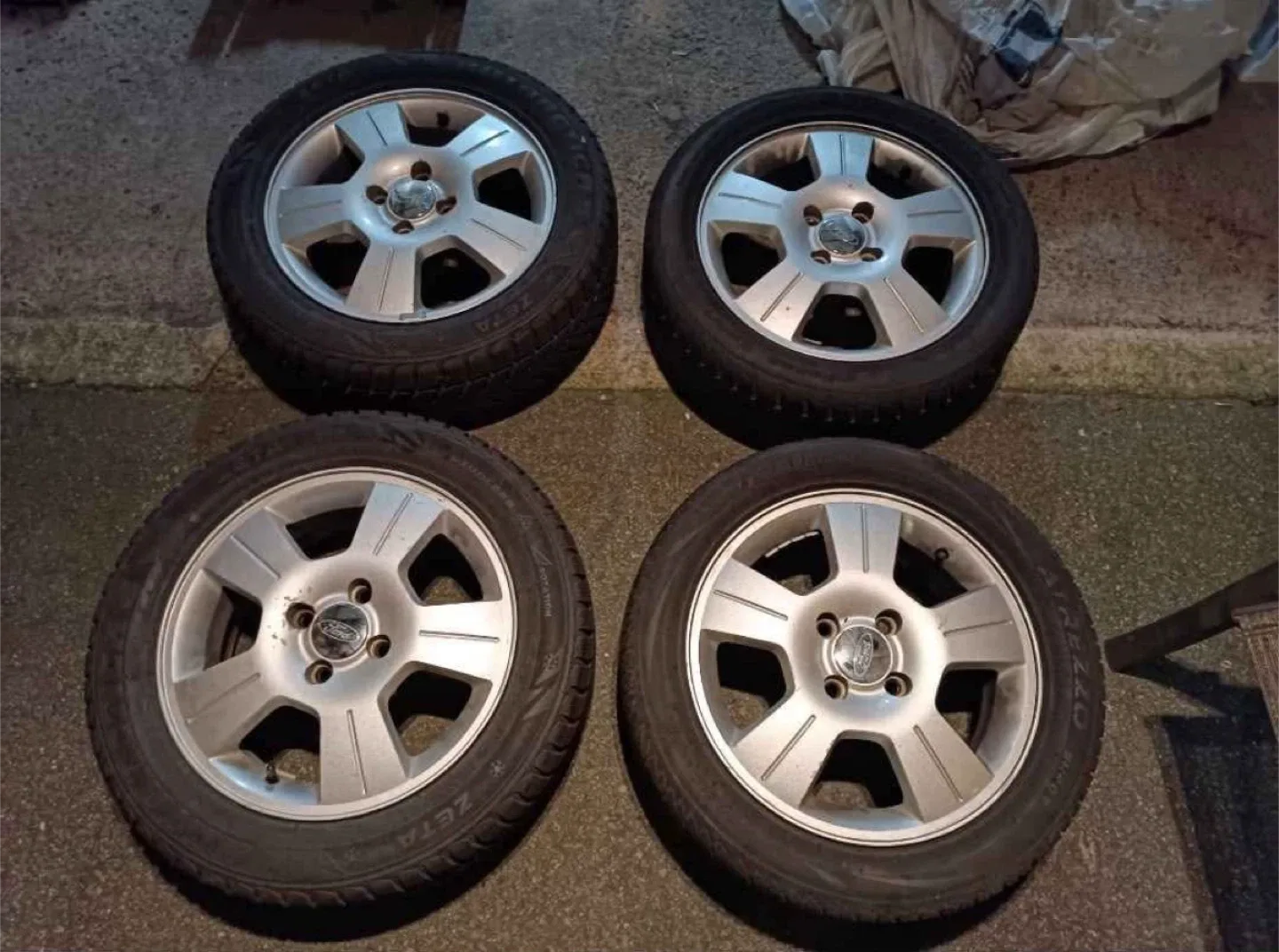 Ford OEM 16” Alloy Rims – 4×108 – w/ Tires (2 Winter + 2 AS) image indicator(2)