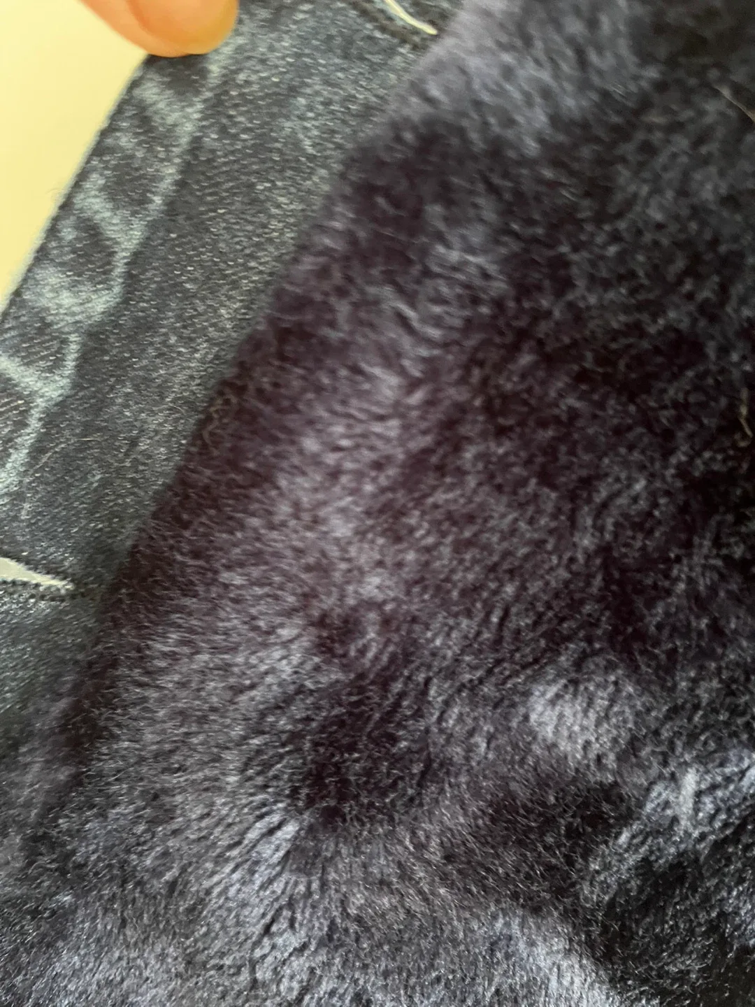 Denim Jacket with Faux Fur Collar & Rose Embroidery image indicator(9)