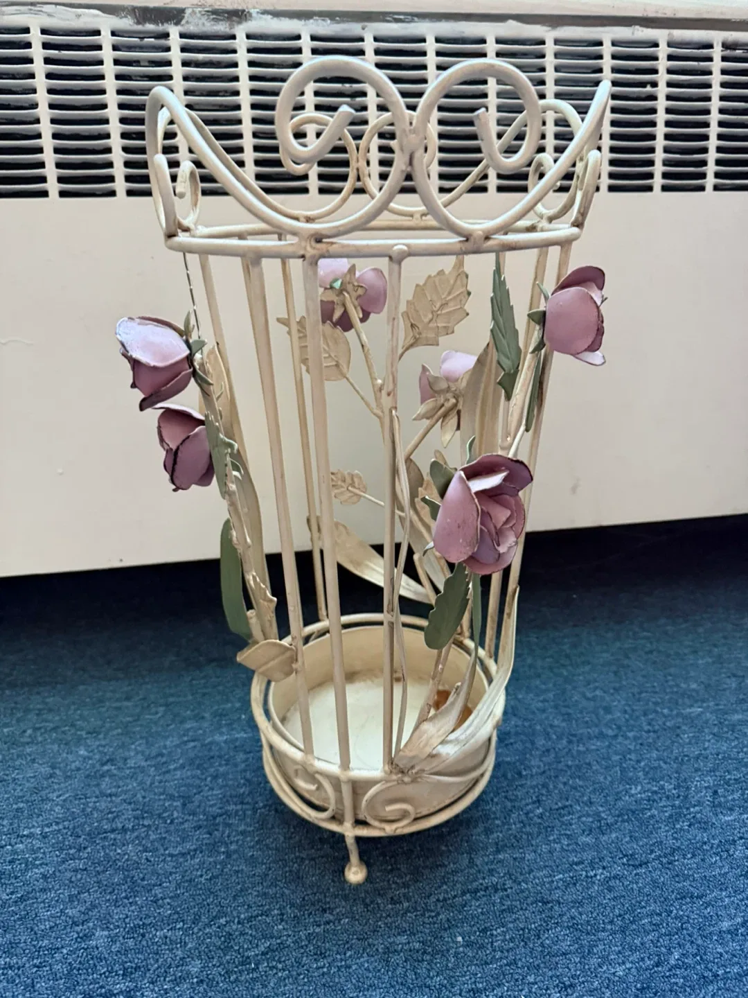 Decorative Metal Floral Umbrella Stand thumbnail