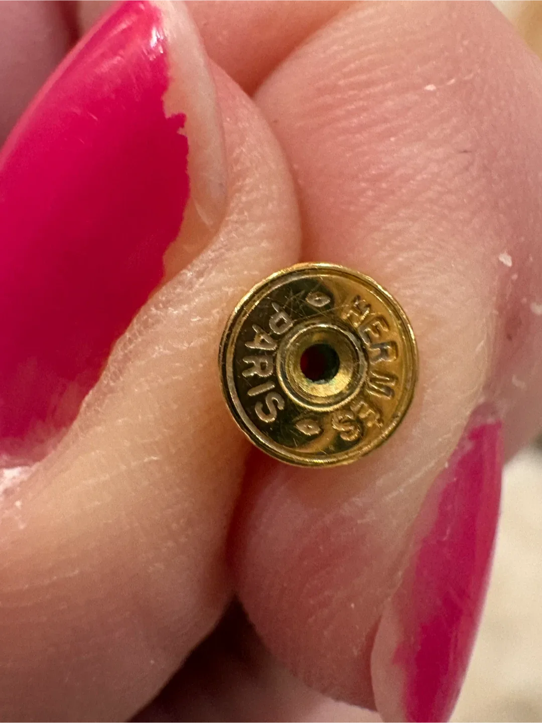 Authentic Hermès Gold Heritage Equestre Etrier Earrings image indicator(2)