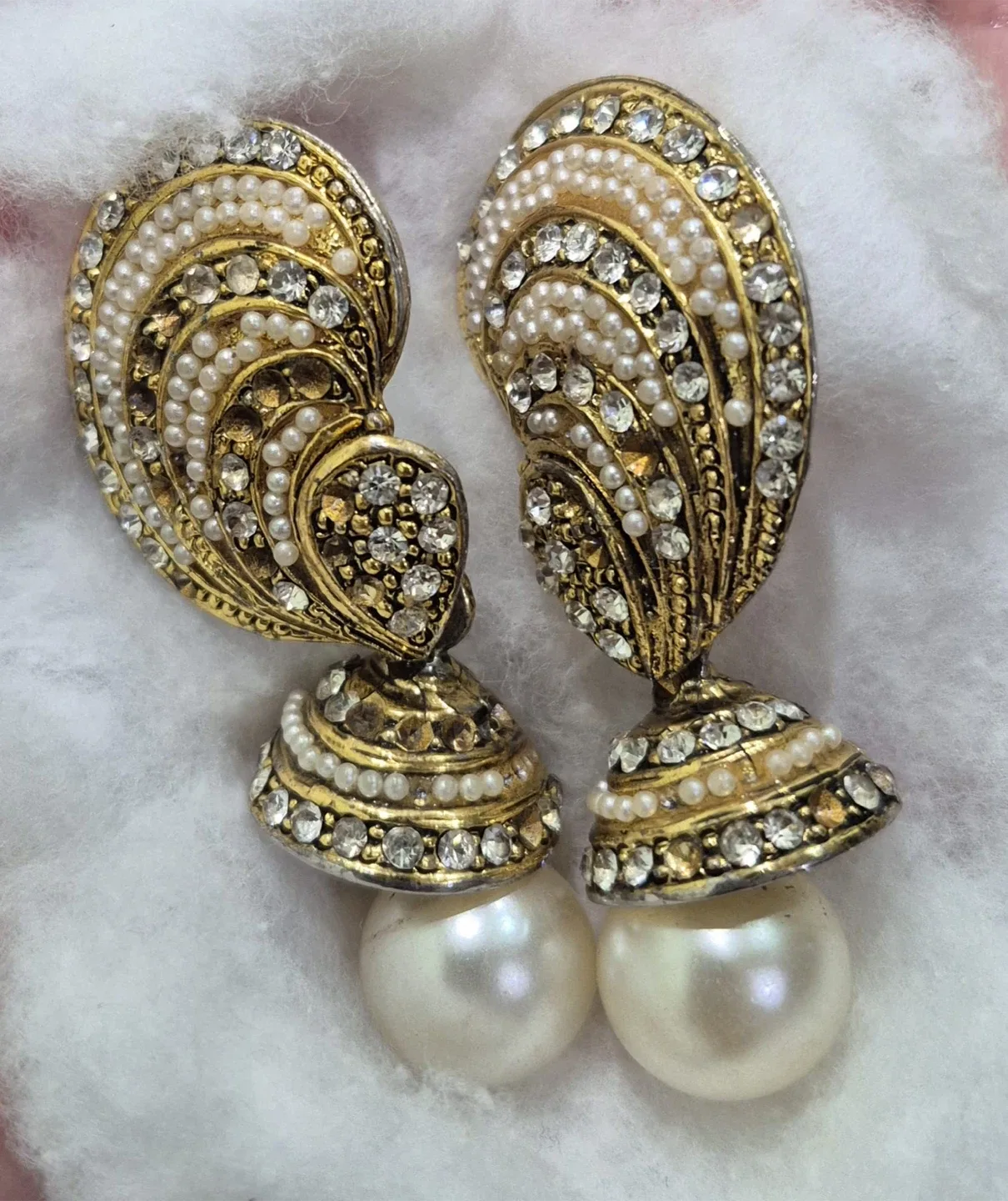 Pearl Jhumka Earrings